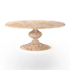 Tavolo da pranzo rotondo moderno Mangolia Solidwood da 48 pollici