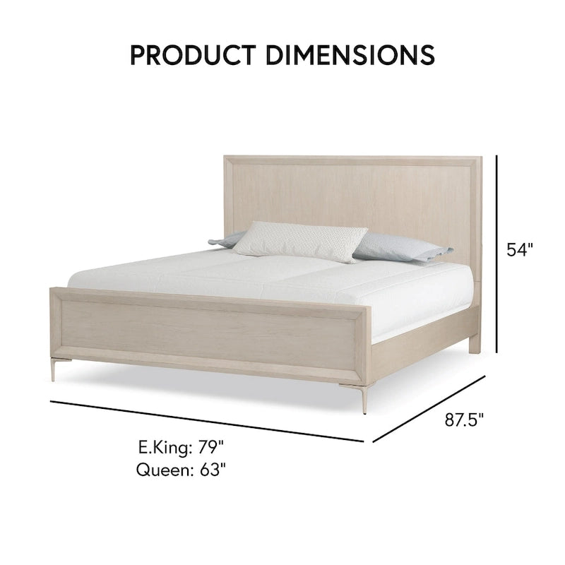 Furniture of America Fable Letto a pannello moderno in legno massello