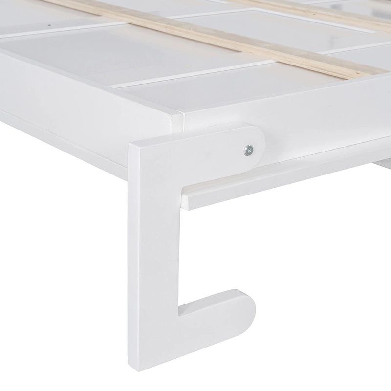 Letto a scomparsa Queen Size con armadio, scrivania, cassetti e mensole