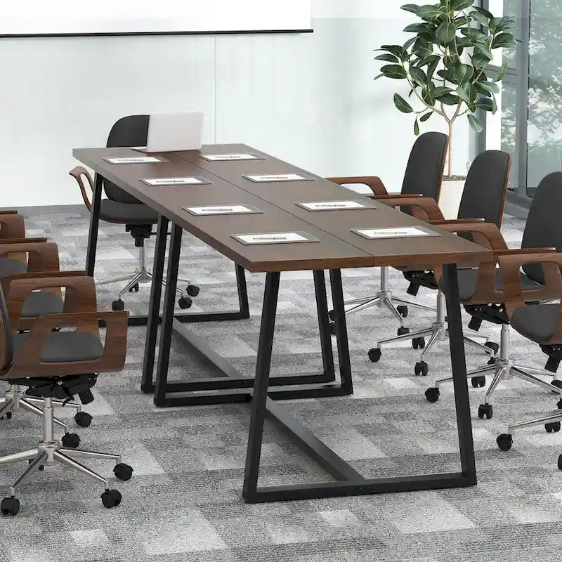 63 Grande Tavolo da Pranzo per 4-6 Persone con Metallo Resistente - Vedi Dettagli