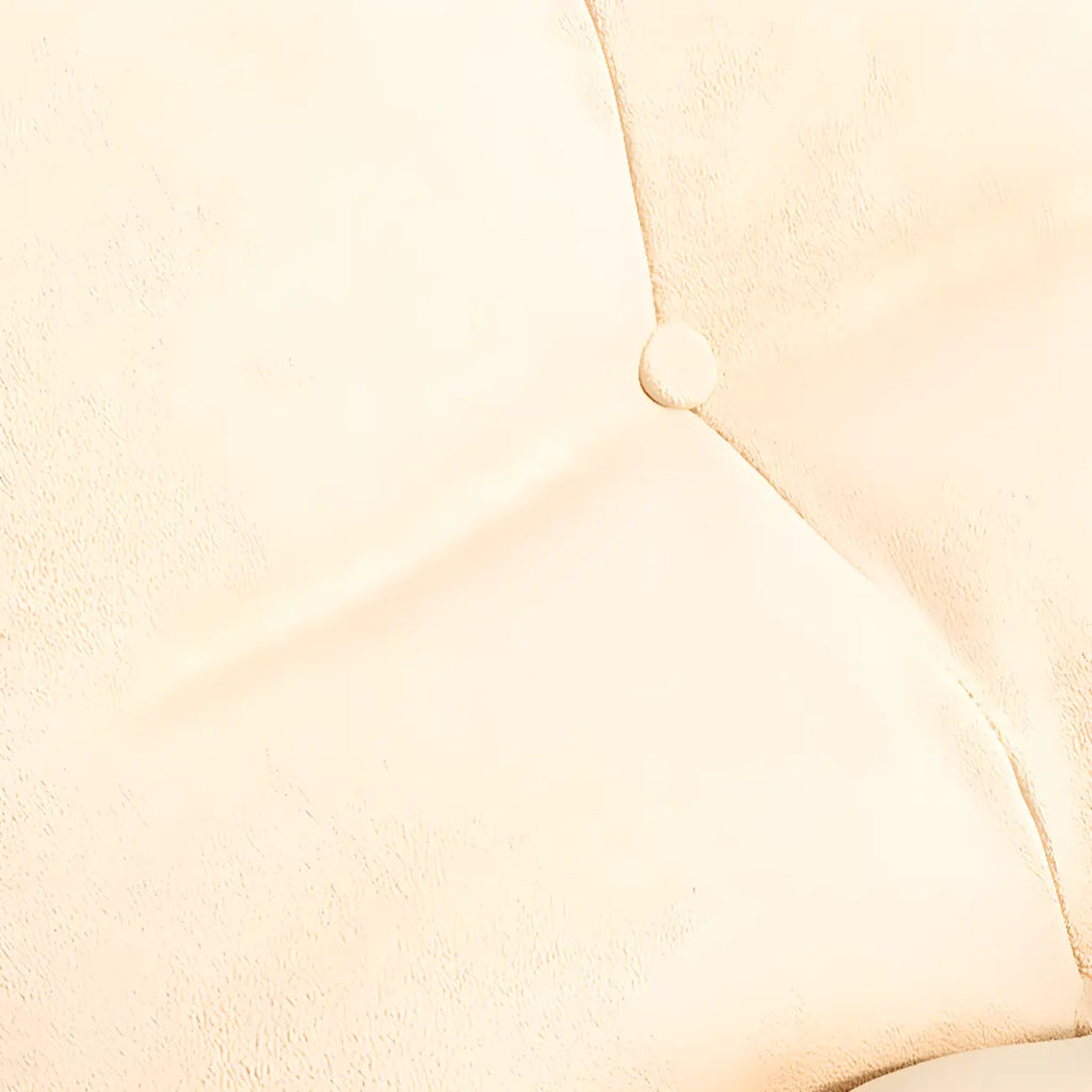 Sedia a dondolo scandinava imbottita con pouf opzionale