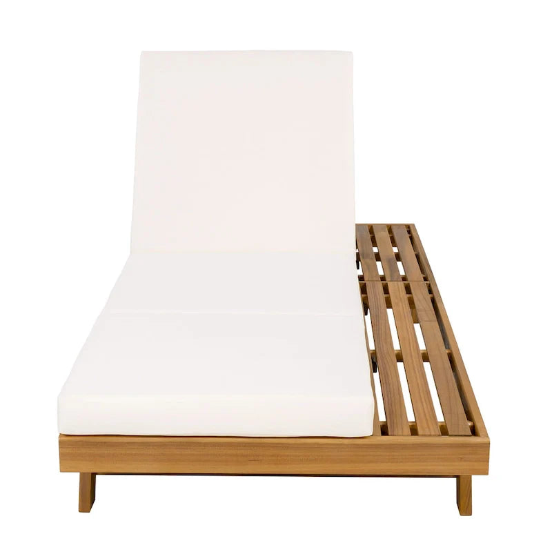 Christopher Knight Home - Set di 2 Chaise Lounge da Esterno in Acacia Michael