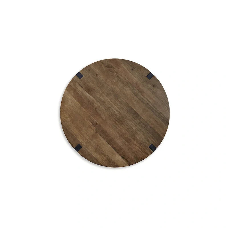 Signature Design by Ashley Hanneforth Tavolino da Caffè Marrone/Nero - 111,76 L x 111,76 P x 48,26 A cm