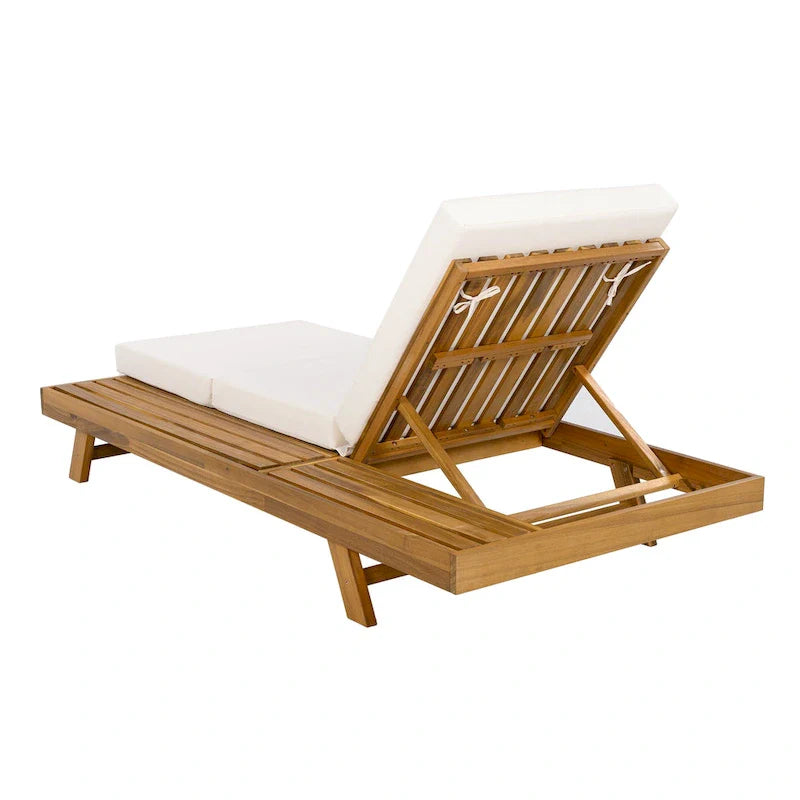 Christopher Knight Home - Set di 2 Chaise Lounge da Esterno in Acacia Michael