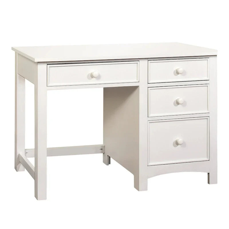Scrivania per computer Romeo Transitional da 48 pollici in legno massello con 4 cassetti di Furniture of America
