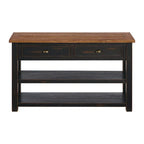 The Gray Barn Downington Consolle da Divano in Legno Massello a 2 Cassetti