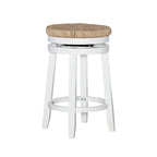 Maya Backless Swivel Counter Stool with Seagrass Seat