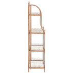 SAFAVIEH Bryn Scaffale da panettiere da esterno a 4 ripiani in ferro battuto vittoriano - 25 pollici L x 15 pollici P x 63 pollici H - 25 L x 15 P x 63 H