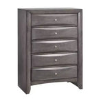 Cassettiera Madison Grigio - Picket House Furnishings: Contenitore verticale a 5 cassetti, Organizzatore per camera da letto