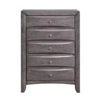 Cassettiera Madison Grigio - Picket House Furnishings: Contenitore verticale a 5 cassetti, Organizzatore per camera da letto
