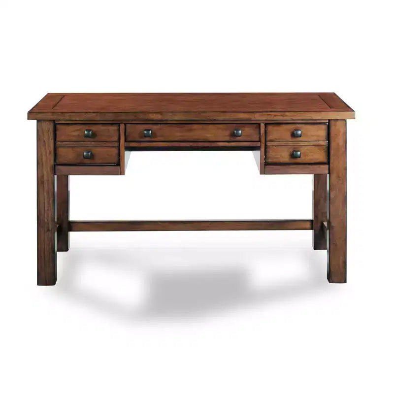 Scrivania direzionale Tahoe – Acero anticato – Home Styles: Mid-Century Modern, Struttura in legno massello, Cassetti contenitore