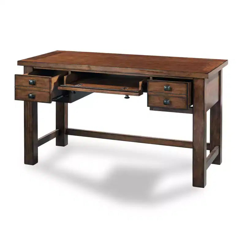 Scrivania direzionale Tahoe – Acero anticato – Home Styles: Mid-Century Modern, Struttura in legno massello, Cassetti contenitore
