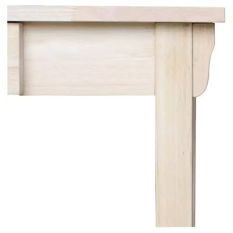 Scrivania International Concepts Mission con cassetto non finita: postazione di lavoro da ufficio in legno duro stile moderno di metà secolo