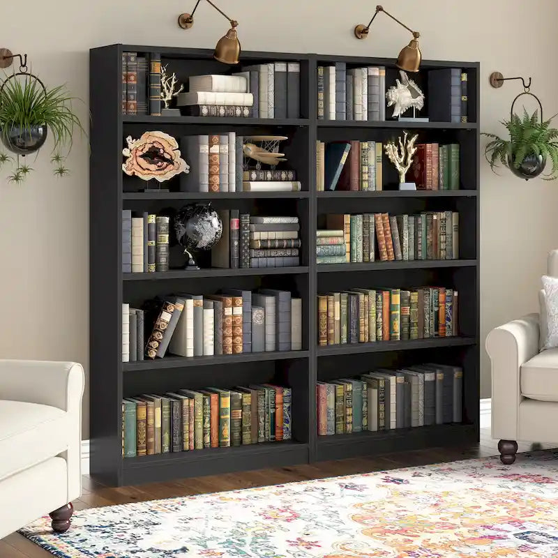 Libreria a 5 ripiani alta universale di Bush Furniture