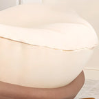 Sedia a dondolo scandinava imbottita con pouf opzionale