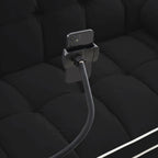 Divano letto trasformabile a 2 posti in velluto da 140 cm con letto estraibile, reclinabile, tasche laterali e supporto per telefono
