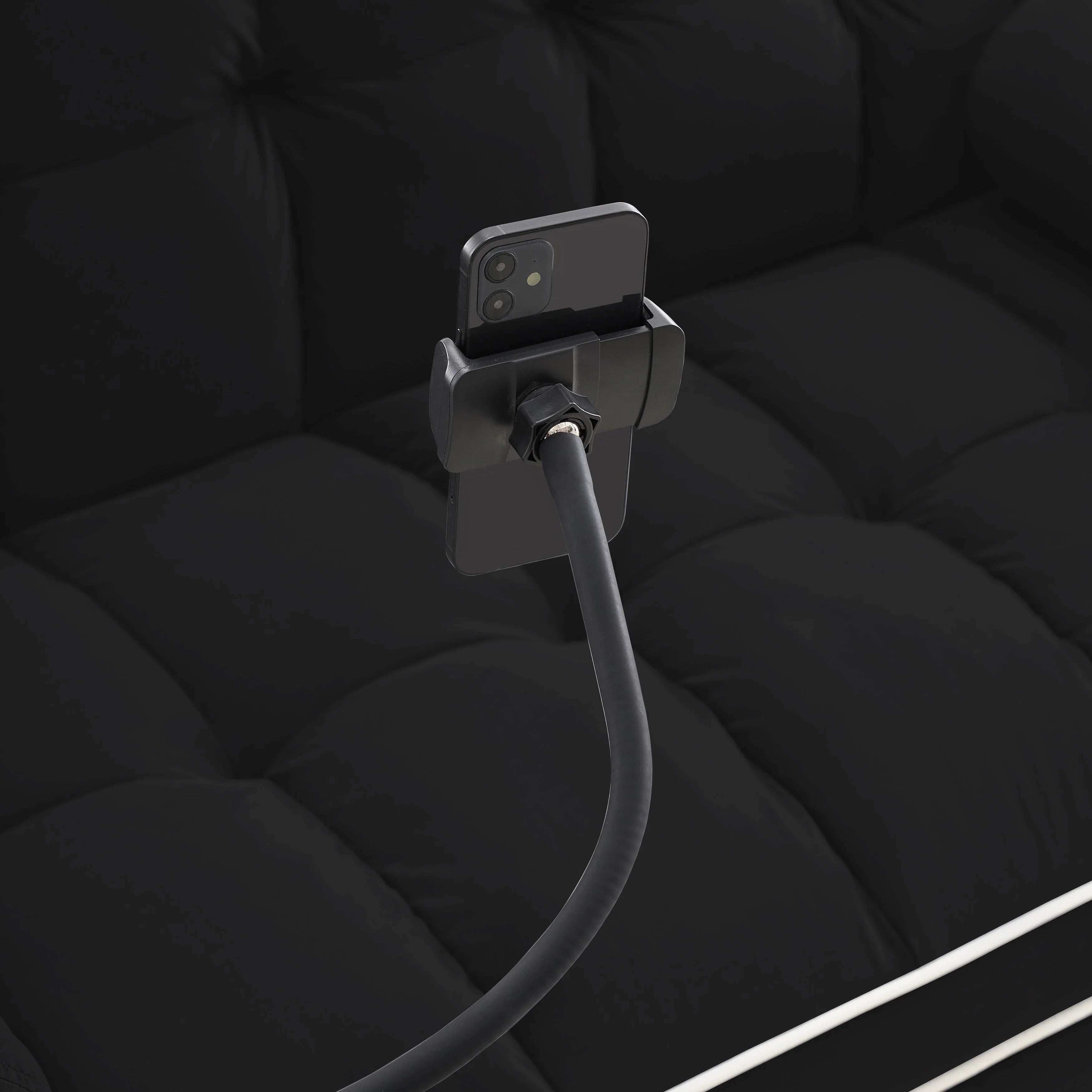 Divano letto trasformabile a 2 posti in velluto da 140 cm con letto estraibile, reclinabile, tasche laterali e supporto per telefono