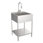 Lavello per bucato e supporto Transolid EWS-2422S in acciaio inossidabile, 24" L x 22" P x 35" A - 24" x 22"