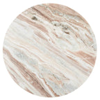 Tavolino d'appoggio rotondo alto in marmo Ghicu di SAFAVIEH Couture - 55,8 cm L x 53,3 cm P x 61 cm A - 53,3x53,3x61 cm