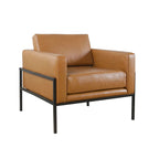 HomePop Modern Upholstered Club Chair w/Metal Frame