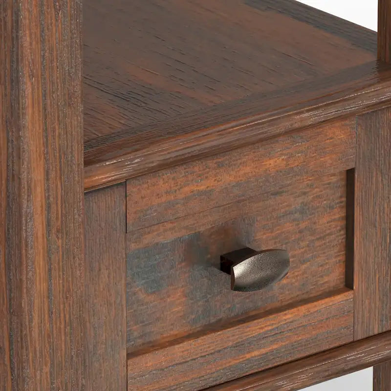WYNDENHALL Norfolk TAVOLINO LATERALE STRETTO RETTANGOLARE TRADIZIONALE IN LEGNO MASSELLO, LARGHEZZA 14 POLLICI - 14 pollici di larghezza