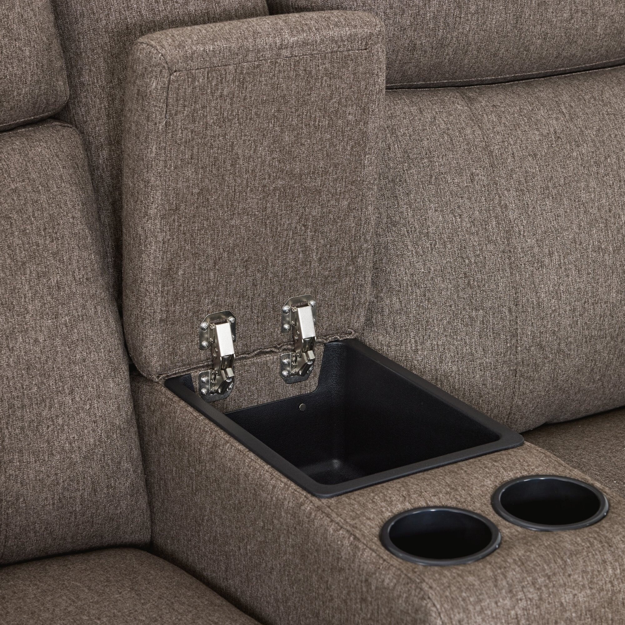 MCombo 60.2 Power Loveseat Recliner Sofa with Massage and Dual Heating, Adjustable Headrest, USB & Type C Port, Fabric