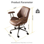 Sedia da ufficio ergonomica in tessuto scamosciato con supporto lombare