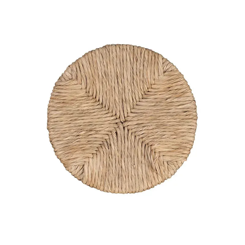 Maya Backless Swivel Counter Stool with Seagrass Seat