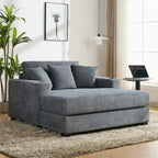 Chaise longue oversize a tre misure con cuscini