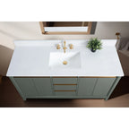 Mobile da Bagno Vanity Art con Lavabo in Ceramica e Top in Marmo Ricomposto