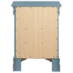Comodino in legno a 3 cassetti