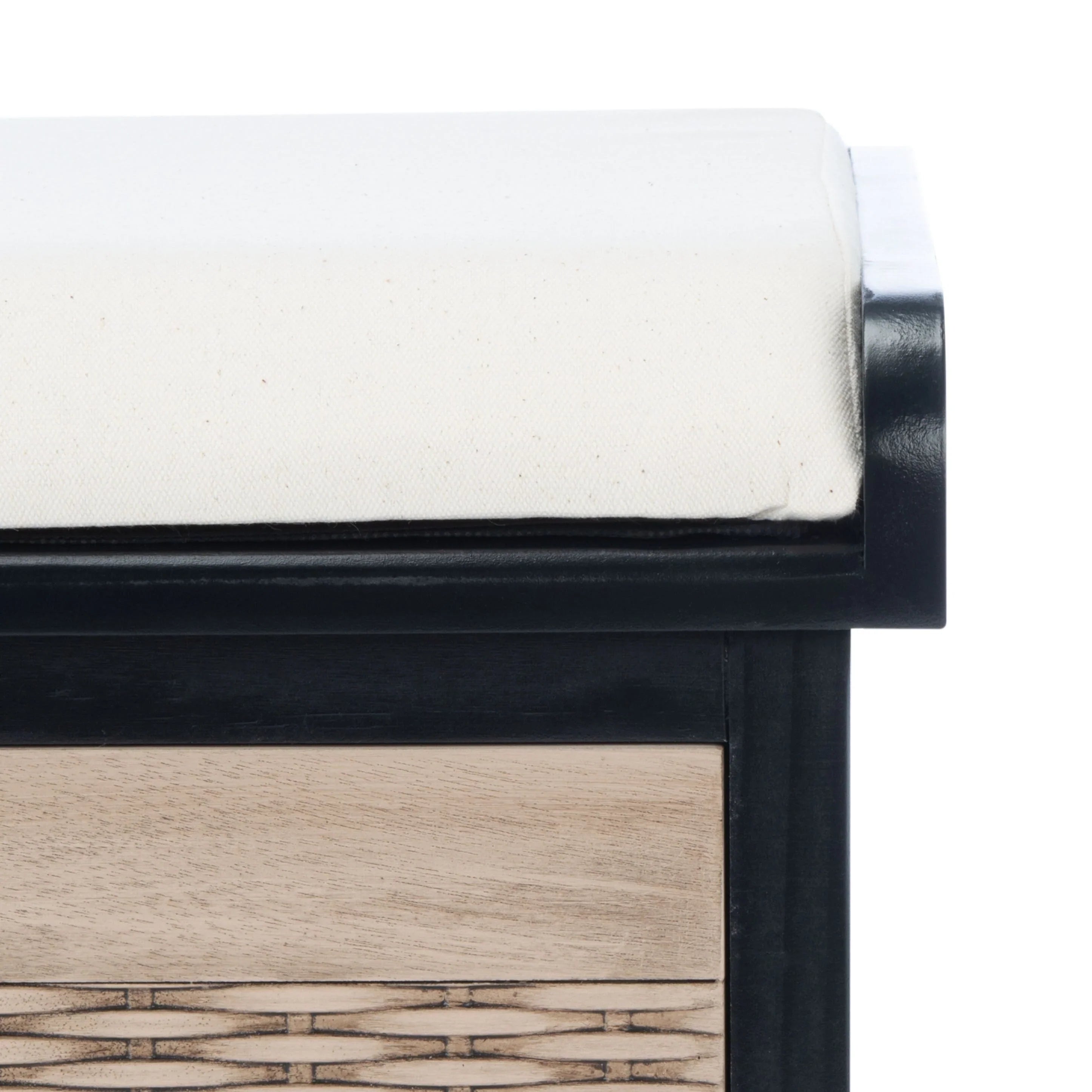 SAFAVIEH Fiorello Panca Contenitore a 3 Cassetti con Cuscino - 47,3 L x 15 P x 19 A - 47Lx15Px19A