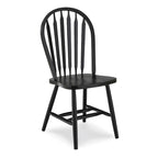 Sedia da pranzo in legno massello Windsor Arrowback