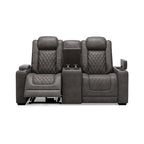 Divanetto reclinabile elettrico Signature Design by Ashley HyllMont grigio con consolle - 71.75 L x 39 P x 44 A