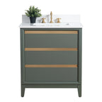 Mobile da Bagno Vanity Art con Lavabo in Ceramica e Top in Marmo Ricomposto