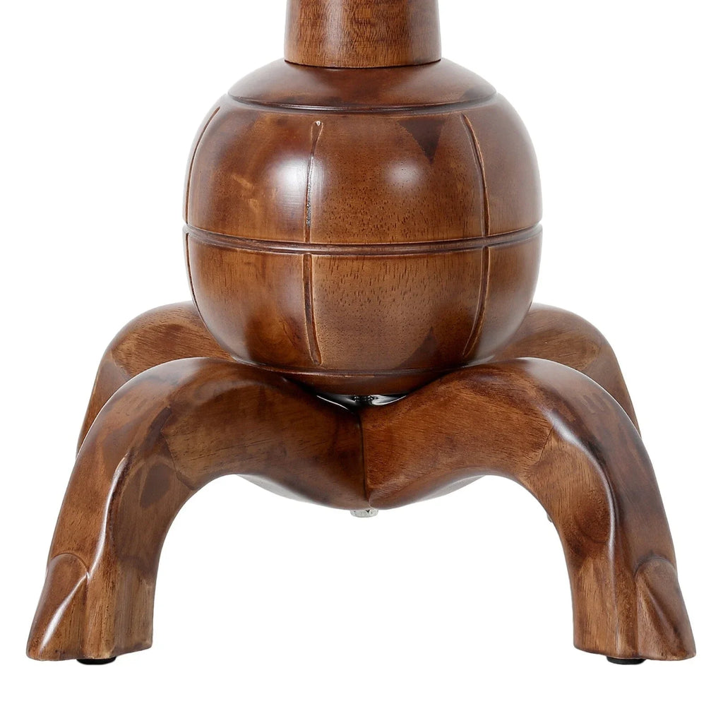 Appendiabiti da terra "ramo d'albero" in legno di gomma con 8 ganci - 24,5L x 70,87H
