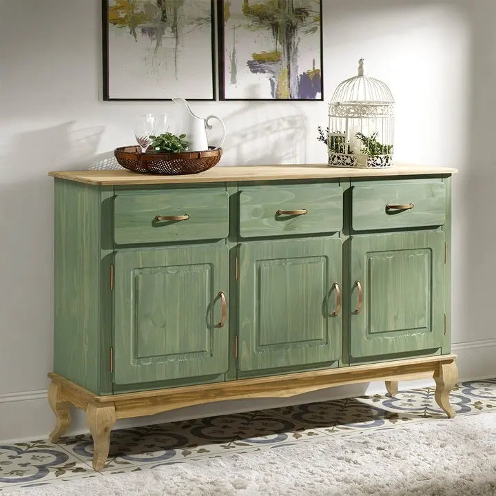 Credenza in legno verde
