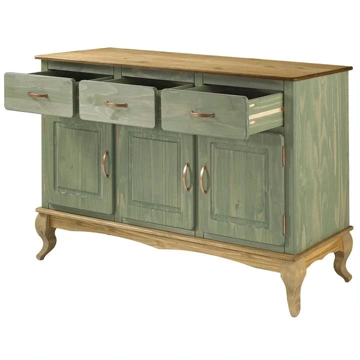 Credenza in legno verde