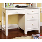 Scrivania per computer Romeo Transitional da 48 pollici in legno massello con 4 cassetti di Furniture of America