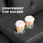 Homall Futon Sofa Bed Convertible Lounge Couch Sofa with Cupholders & Pillows