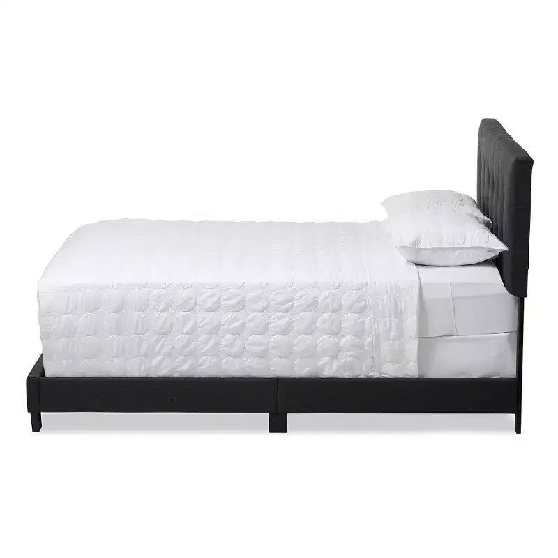 Letto in Tessuto Moderno e Contemporaneo Brookfield - Baxton Studio