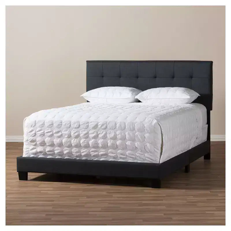 Letto in Tessuto Moderno e Contemporaneo Brookfield - Baxton Studio