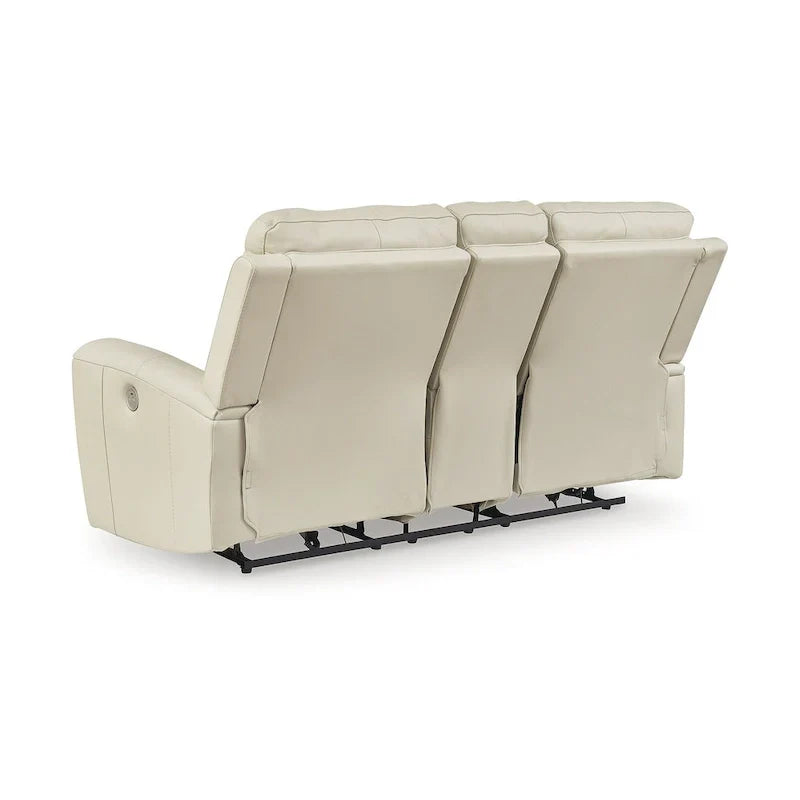 Divanetto reclinabile elettrico Signature Design by Ashley Dahlmoore Beige con console - 76 L x 42 P x 40 A