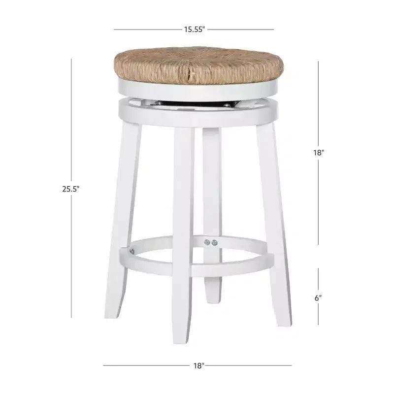 Sgabello da bar senza schienale Noah Swivel, altezza bancone - Powell