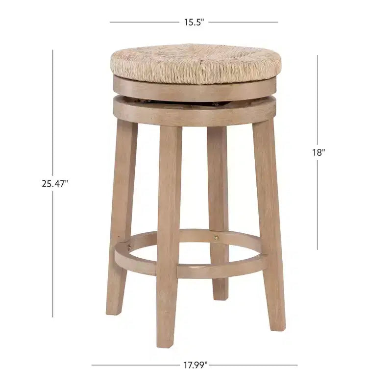 Sgabello da bar senza schienale Noah Swivel, altezza bancone - Powell