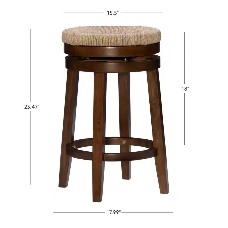 Sgabello da bar senza schienale Noah Swivel, altezza bancone - Powell