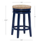 Sgabello da bar senza schienale Noah Swivel, altezza bancone - Powell