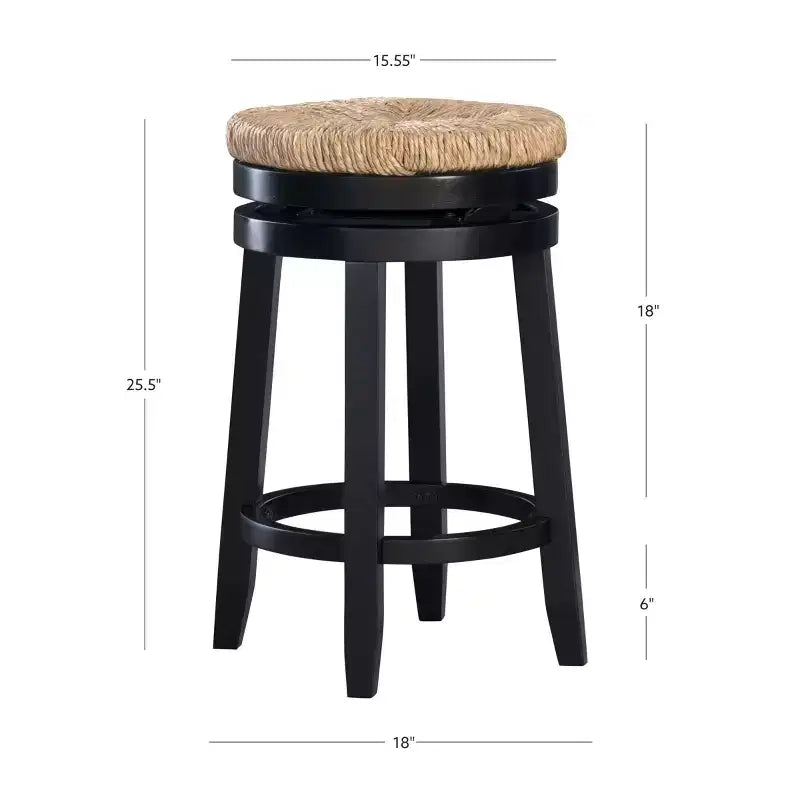 Sgabello da bar senza schienale Noah Swivel, altezza bancone - Powell