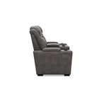 Divanetto reclinabile elettrico Signature Design by Ashley HyllMont grigio con consolle - 71.75 L x 39 P x 44 A