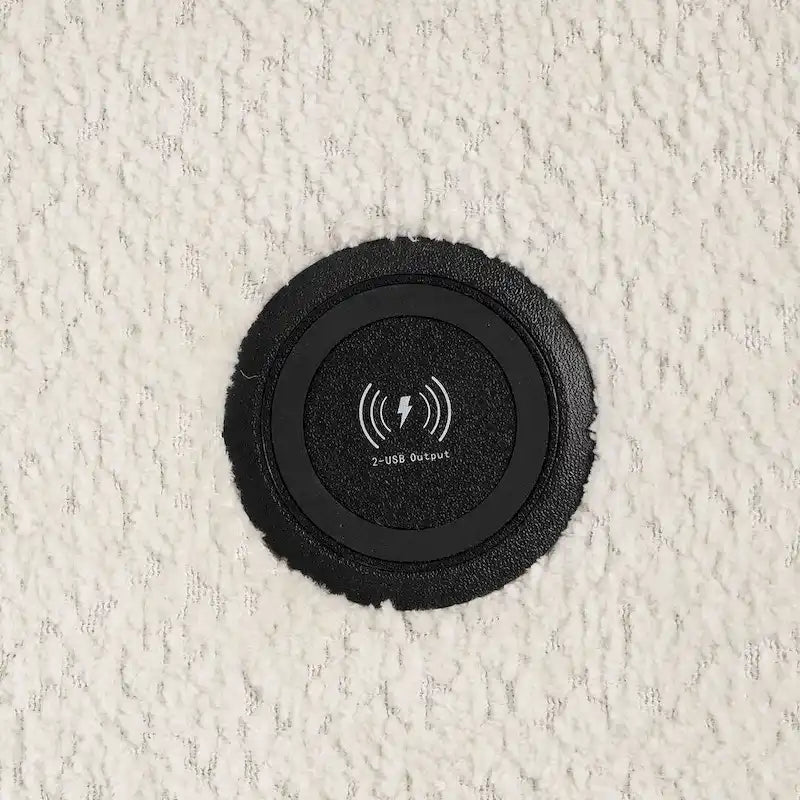 Divano componibile con letto estraibile e pouf contenitore, divano letto convertibile per soggiorno